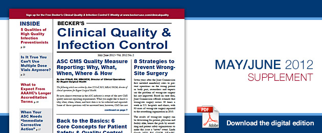 Becker's Operating Room Clinical Quality & Infection Control - Current Issue