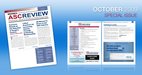 Becker's ASC Review - Current Issue - September 2009