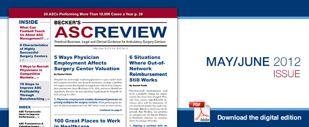 Becker's ASC Review - Current Issue