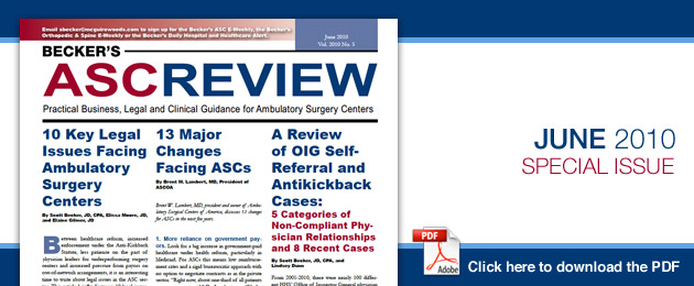 Becker's ASC Review - Current Issue